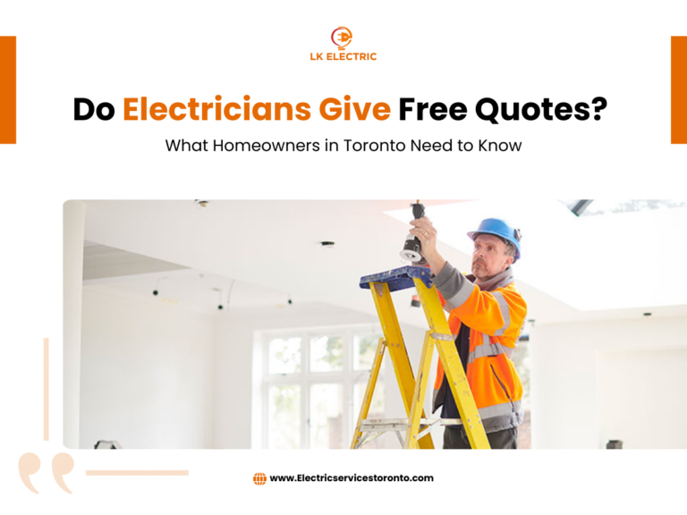 electricians give free quotes